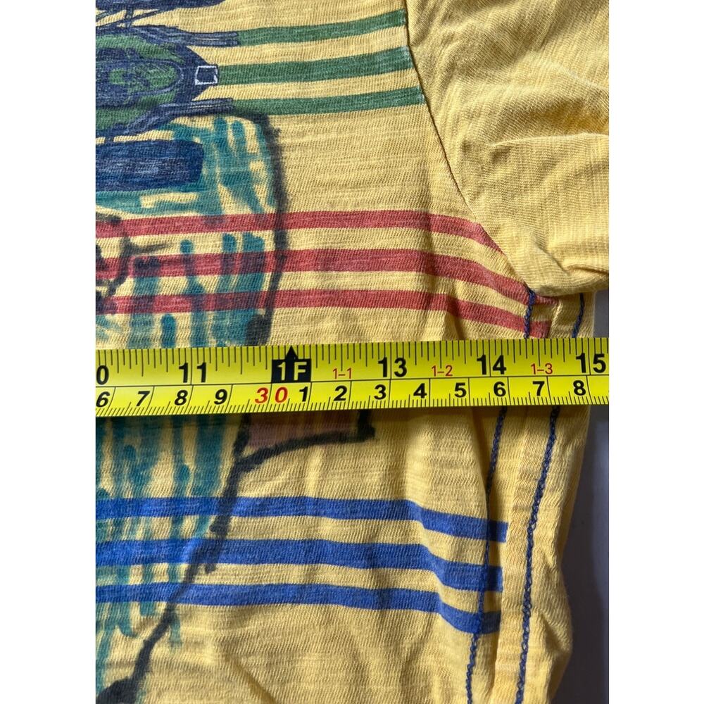 Hanna Anderson 120 Race Car Yellow T-shirt Painted - Picture 6 of 6